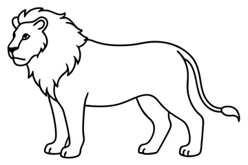 Minimalist Lion Vector