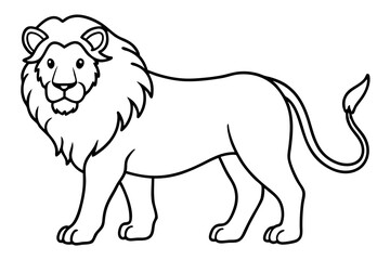 Minimalist Lion Vector