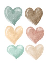 Fototapeta premium Illustration colorfully heart