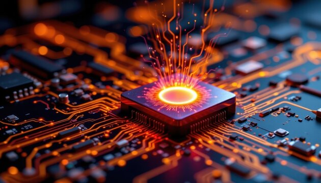 Quantum interface glowing with superconductor, micro circuit pulses and entangled transmission path