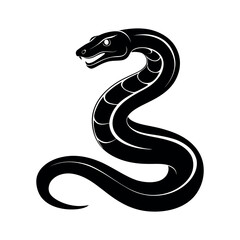 boa constrictor black vector silhouette
