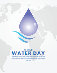 World water day. Globe Concept design illustration