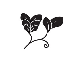 Field leaf branch icon. Hand drawn and outline illustration of Field leaf branch vector icon for web design