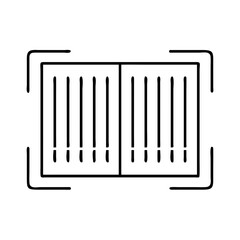 barcode icon, barcode line art - simple line art of barcode, perfect for barcode logos and icons
