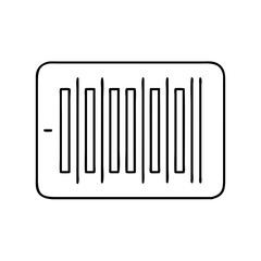 barcode icon, barcode line art - simple line art of barcode, perfect for barcode logos and icons