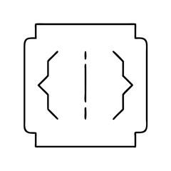 coding brackets icon, coding brackets line art - simple line art of coding brackets, perfect for coding brackets logos and icons