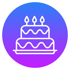 Two Layered Cake Icon