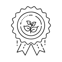 esg badge icon, esg badge line art - simple line art of esg badge, perfect for esg badge logos and icons