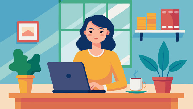 business woman in office