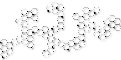 Abstract background with honeycombs seamless pattern hexagon. Vector hexagons pattern. Geometric abstract background with simple hexagon. Background with hexagons. 