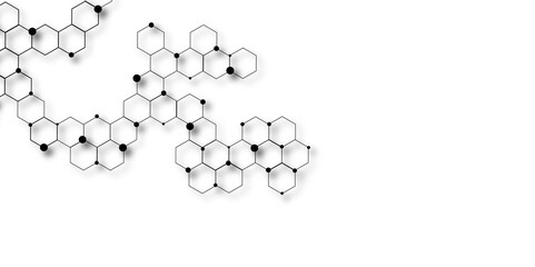 Abstract background with honeycombs seamless pattern hexagon. Vector hexagons pattern. Geometric abstract background with simple hexagon. Background with hexagons. 