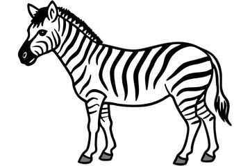 Minimalist Zebra Vector