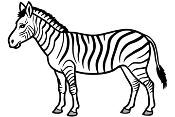 Minimalist Zebra Vector