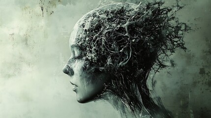 A digital artist manipulating colors with virtual reality brushes

