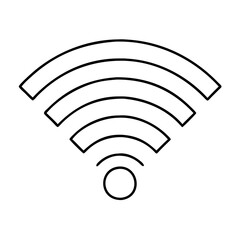 wifi signal icon, wifi signal line art - simple line art of wifi signal, perfect for wifi signal logos and icons