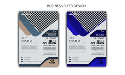 Modern high quality business flyer design template 