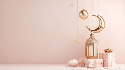 Elegant Arabic Calligraphy and Decorative Patterns for Eid al-Adha Greetings