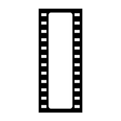 Film strip frame. Movie black seamless vector illustration