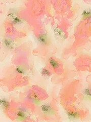 abstract watercolor background with flowers