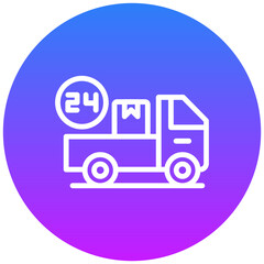 24 Hours Delivery Icon