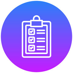 Fototapeta premium Checklist Icon