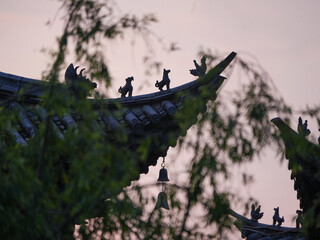  animal ornaments on house- ridges