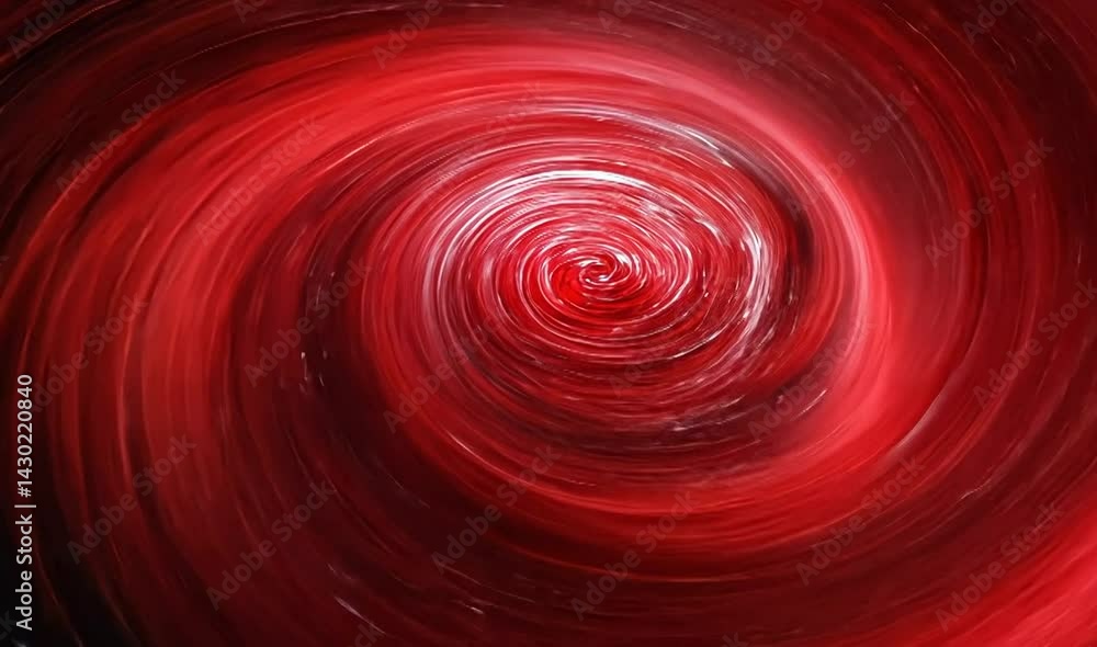 Aufkleber abstract swirling red vortex with dynamic motion, creating a sense of depth and energy