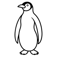 Modern Penguin Outline