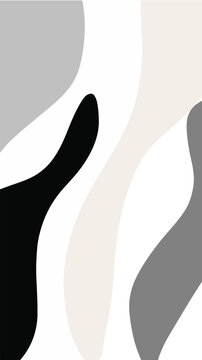Abstract soft shape in pastel color