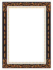 Classic Wedding Invitation with Ornamental Frames