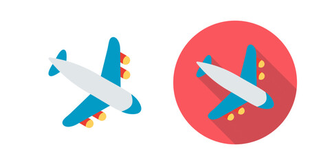 Landing Airplane Vector Icon