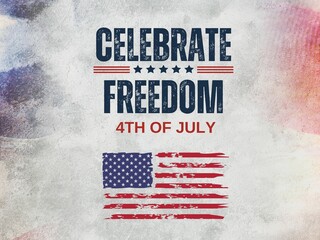 Celebrate Freedom On The 4th Of July: American Flag Overlaid On The Outline Of The United States...