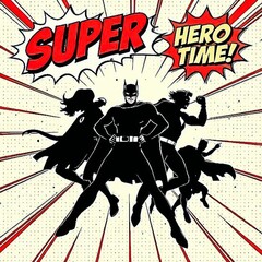 Hero Burst: Pop Art Action in Comic Frames