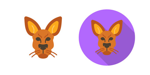 Fototapeta premium Kangaroo Vector Icon