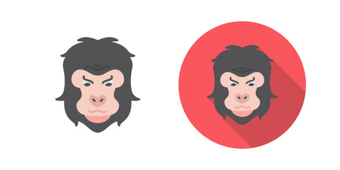Gorilla Vector Icon
