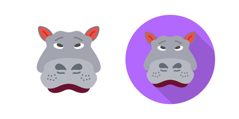 Hippo Vector Icon