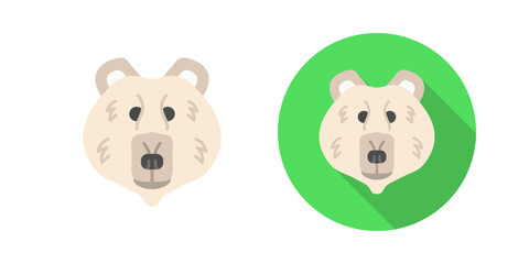 Polar Bear Vector Icon
