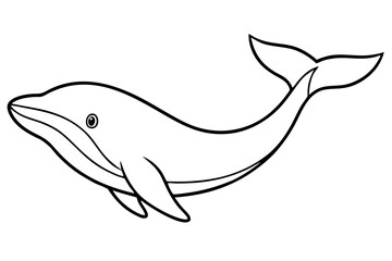 Obraz premium Modern Whale Art Vector
