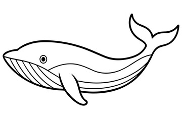 Modern Whale Art Vector