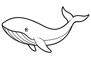 Modern Whale Art Vector