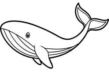 Modern Whale Art Vector