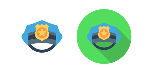 Police Hat Vector Icon