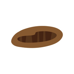 Ground hole vector illustration 