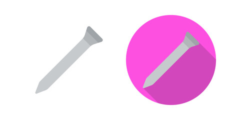 Nail Vector Icon