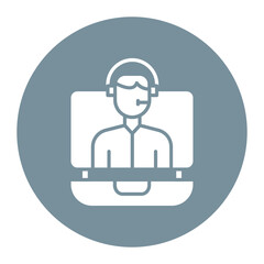 Remote Customer Support Icon