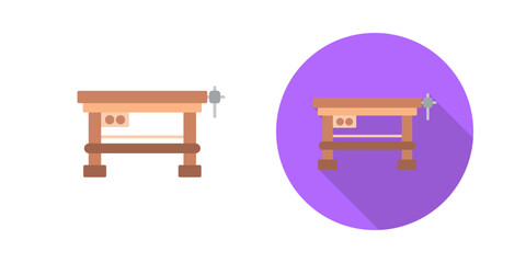 Work Bench Vector Icon