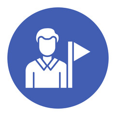 Tour Guide Male Icon