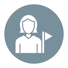 Tour Guide Female Icon