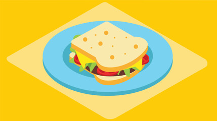 A delicious breakfast sandwich filled with eggs, cheese, and bacon, perfectly layered between toasted bread