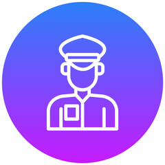 Taxi Driver Vector Icon